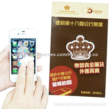 Sticky screen cleaner